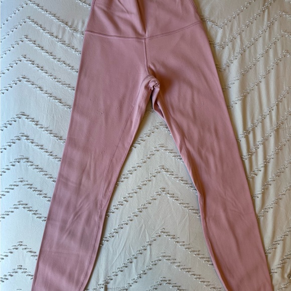 ❤️🔥 lululemon Align Pink Set Size 4 Bra + Leggings 25” Twilight Rose Nulu - Picture 3 of 7